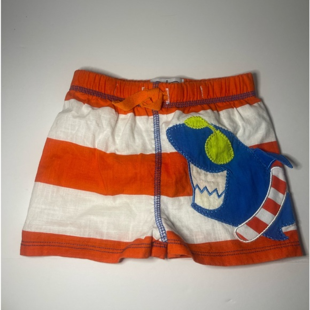 Mudpie 0-6 month boys‎ shark swim trunks